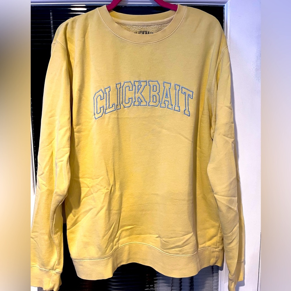 Clickbait Yellow Fanjoy Co Sweater